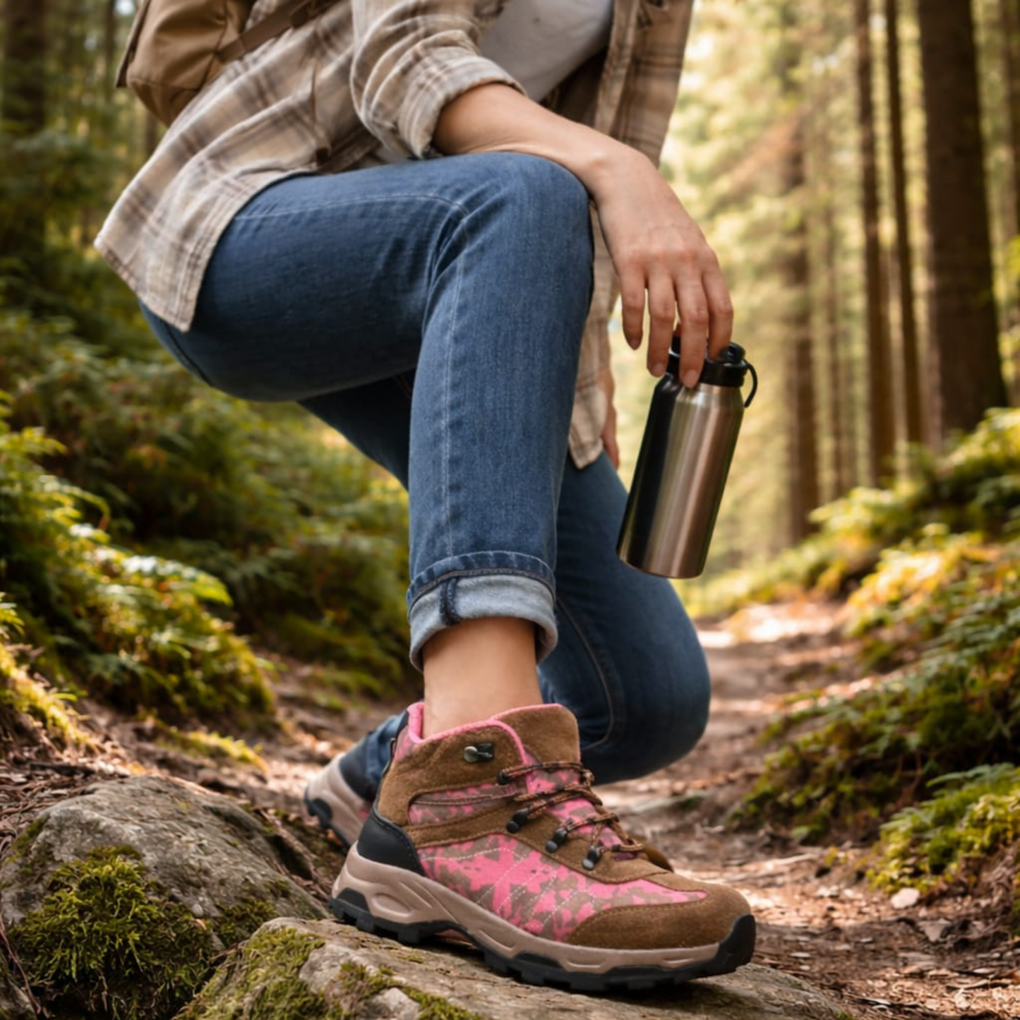 Zapatilla Mujer Outdoor Rosa
