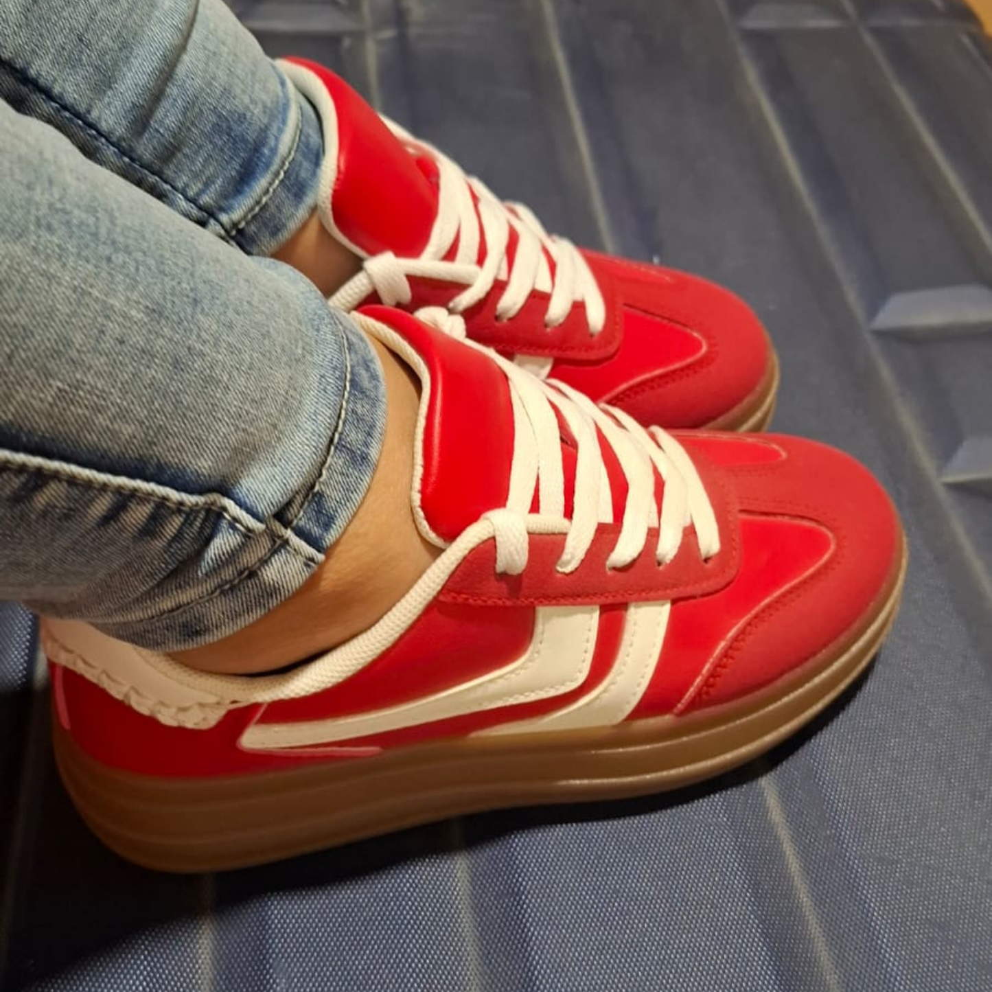 Zapatilla Mujer Pasión Roja