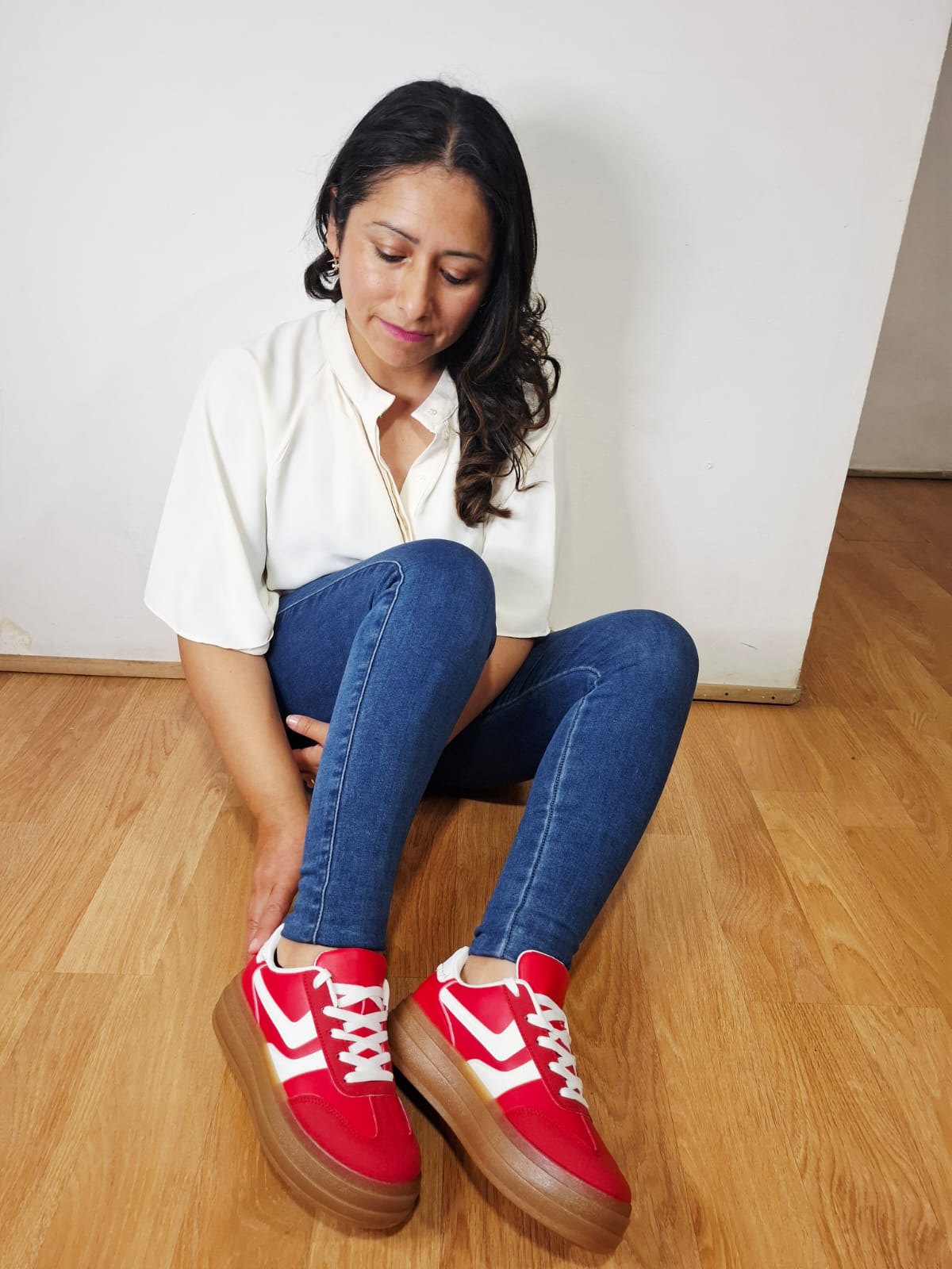 Zapatilla Mujer Pasión Roja