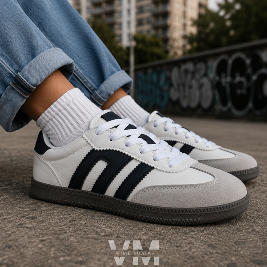 Zapatilla mujer Urban Classic White color blanco con diseño urbano y cómodo de VIME MODA®