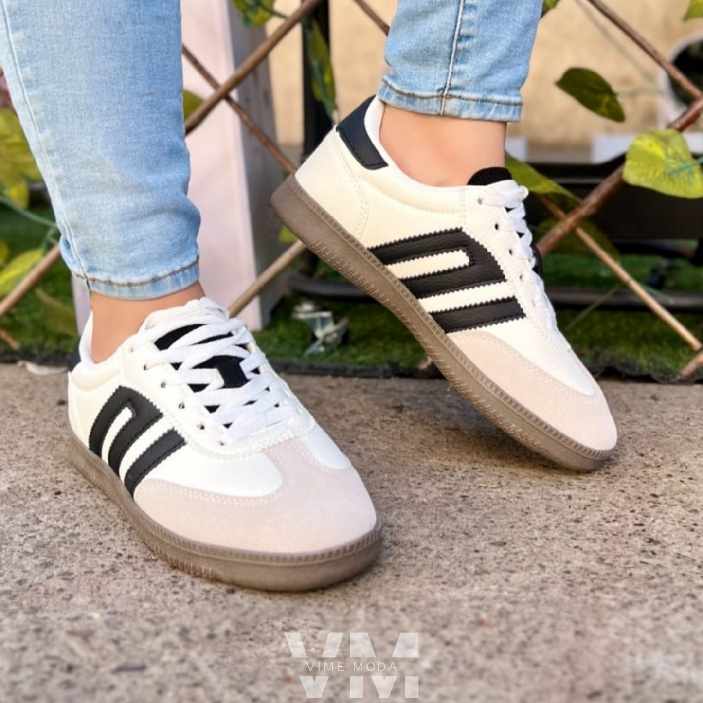 Zapatilla mujer Urban Classic White color blanco con diseño urbano y cómodo de VIME MODA®