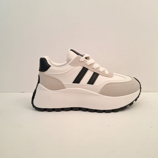 Zapatilla Mujer Urbana Beige