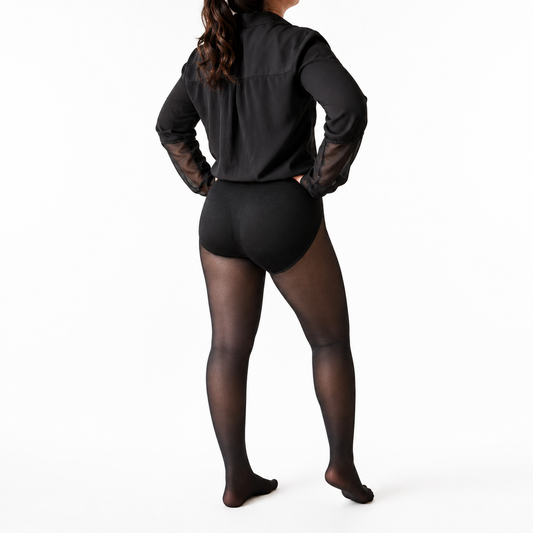 Panty térmico efecto piel con control abdomen en look de invierno