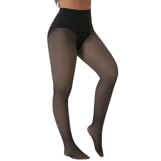 Panty térmico mujer efecto piel translúcido con control abdomen