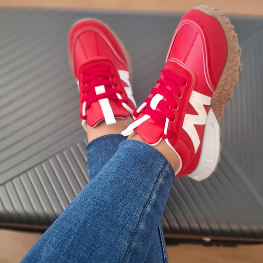 Zapatilla Urbana Roja Mujer | Vime Moda Chile
